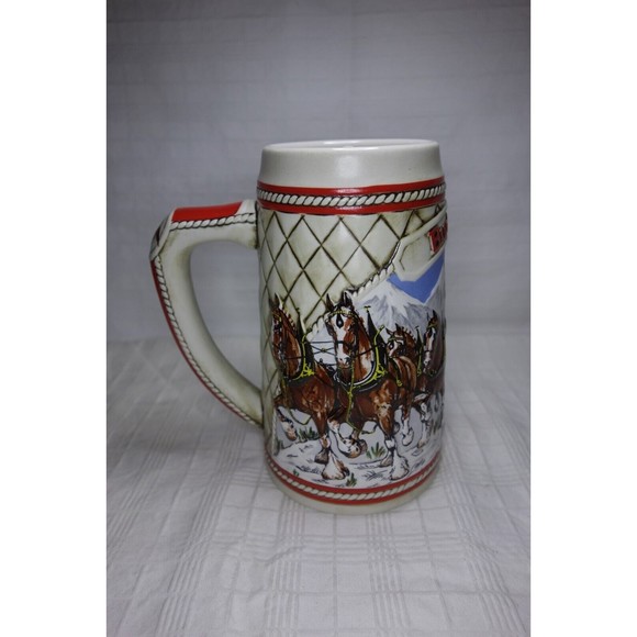 Budweiser 1985 Collectible Holiday Stein Clydesdale A Series Limited Edition - Picture 7 of 11